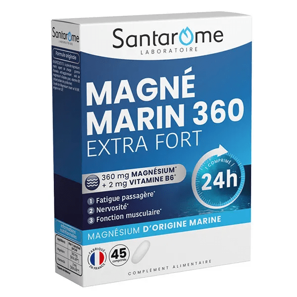 Santarome - Magnésium Marin 360 mg Extra Fort - Stress, Fatigue - 45 comprimés 3