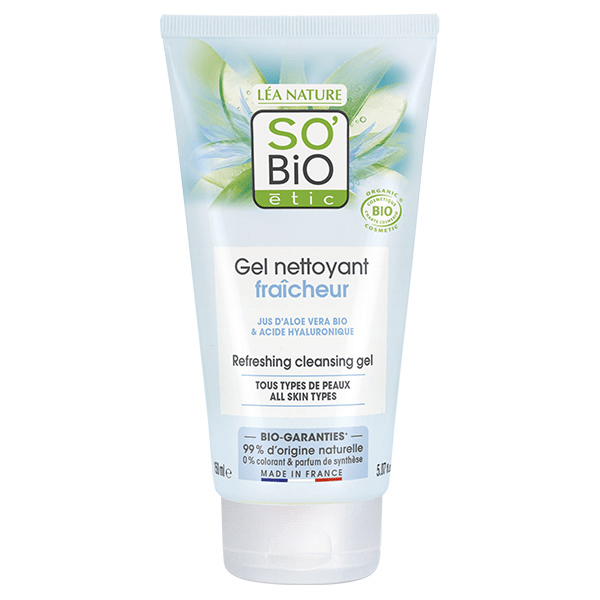 So'Bio Étic Hydra Aloe Vera Gel Nettoyant Fraîcheur Jus d'Aloe Vera Bio 150ml 2