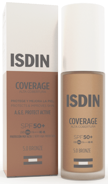 Isdin Coverage Base Maquillaje SPF50+ Tono 5 Bronze 30 ml
