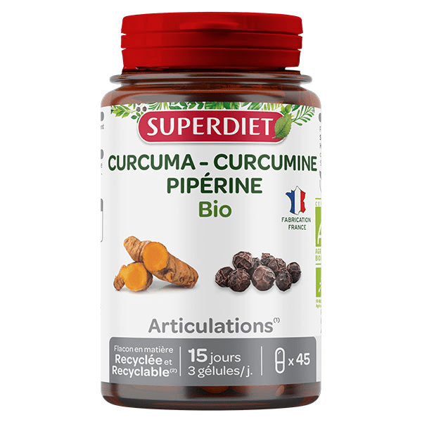 Curcuma Pipérine Bio 45 gélules 4