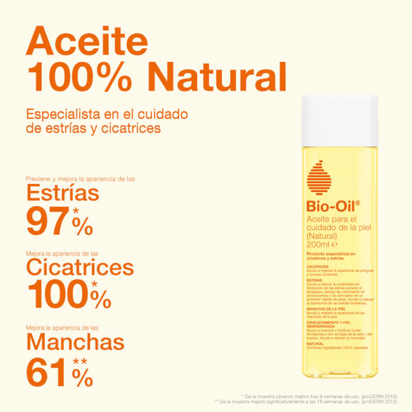 Bio Oil Natural Aceite Cuidado De La Piel 125ml