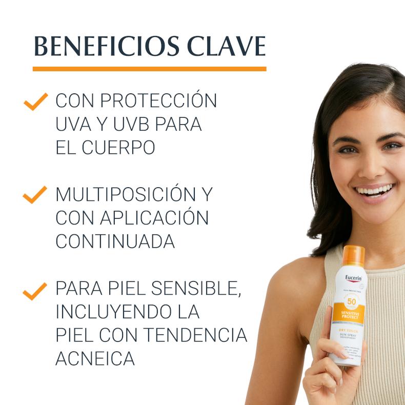 Imagen de Eucerin Spray Solar Dry Touch SPF50+ 3x200 ml ☀️ en OfertitasTOP