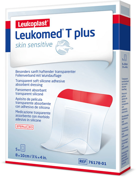 Leukomed T Plus Skin Sensitive 8 cm x 10 cm 5 uds