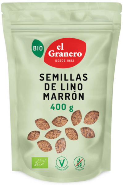 El Granero Integral Semillas De Lino Marrón Bio 400 Gr