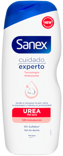 Sanex Cuidado Experto Gel de Ducha Urea Nutritivo 600 ml