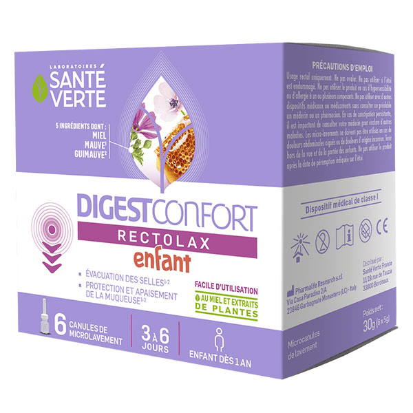 DIGEST CONFORT RECTOLAX ENFANT Digestion 6 canules 3