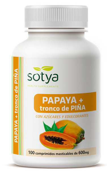 Sotya Papaya 600mg 100 Comprimidos