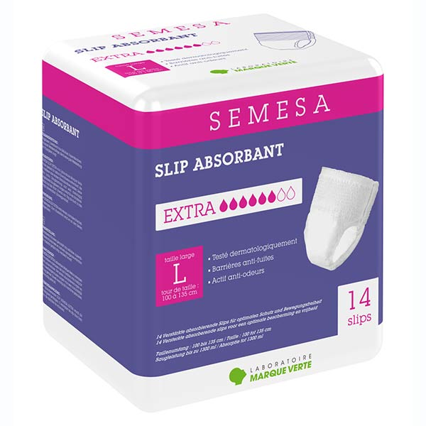 Semesa Slip Absorbant Extra Taille L 14 unités