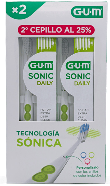 Gum Sonic Daily Cepillo Eléctrico Suave Blanco (2ª ud 25% Dto)