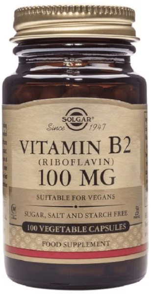 Solgar Carne/Verde/Rojos 5 X Vitamina B2 (Riboflavina) 100 Cápsulas Vegetales De 100Mg - Imagen 4