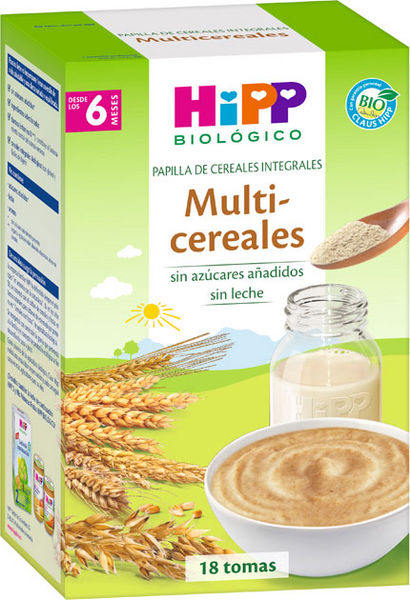 Hipp Multi-Cereales Papilla Cereales Integrales +6m 400gr