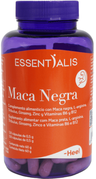 Essentialis Negra Maca 120 Caps - Imagen 2