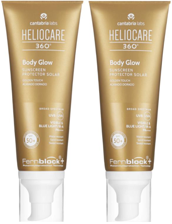 Imagen de Heliocare 360 Body Glow protector SPF50+ 2x100 ml 😊 en OfertitasTOP