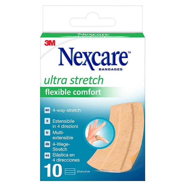 Nexcare Ultra Stretch Flexible Comfort Bandage Multi-Extensible 10x6cm 10 unités 2