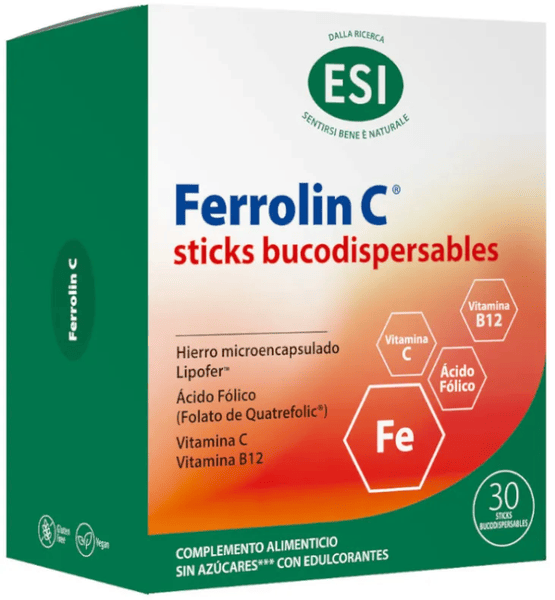 Esi Mujer Rojos Ferrolin C 30 Sticks Bucodispersables