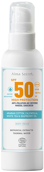 Alma Secret Crema Corporal Con Alta Protección Solar SPF50 200ml