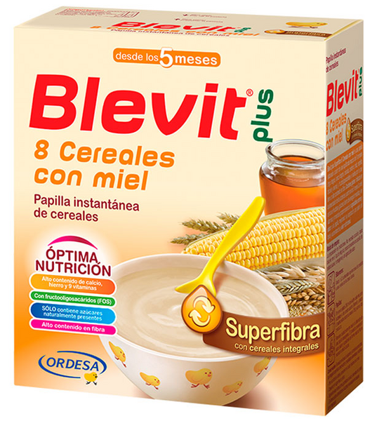 Blevit Plus 8 Cereales Con Miel Superfibra 600gr