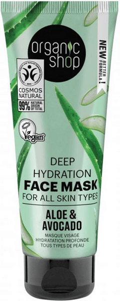 Organic Shop Aloe & Avocado Deep Hydration Face Mask 75 Ml - Imagen 2