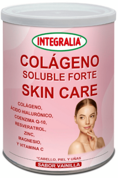 Integralia Colágeno Soluble Forte Skin Care Sabor Vainilla 300 Gr