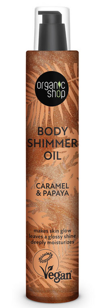 Organic Shop Aceite Body Shimmer Caramelo Y Papaya 100 Ml
