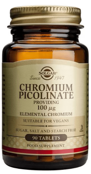 Solgar Cromo Picolinato 100 Mg 90 Comprimidos