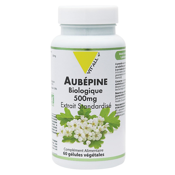 AUBEPINE BIO 500mg Extrait Standardisé 60 gélules végétales