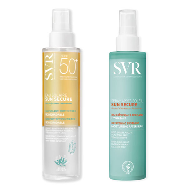 Routine Sun Secure Eau Solaire SPF50+ 200ml et Spray Après-Soleil