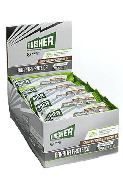 Finisher Barrita Proteica Avellana con Cacao 20 uds