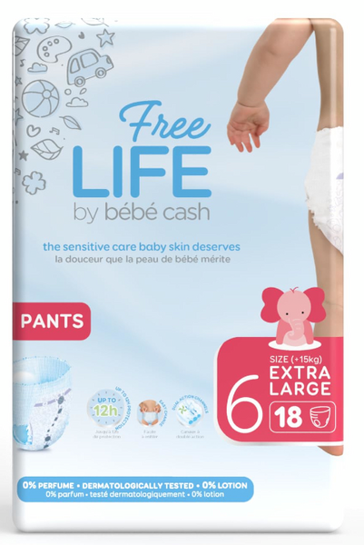 Bebé Cash Pañal Pants 6 XL (+17kg ) 18 Unidades