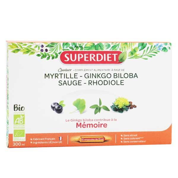Quatuor Mémoire 20 ampoules x 15ml