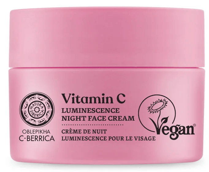 natura sibercia oblepikha luminiscence crema de noche 50 ml
