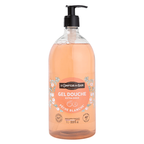 - Gel Douche Extra Doux Pêche Blanche Flacon 1L 3