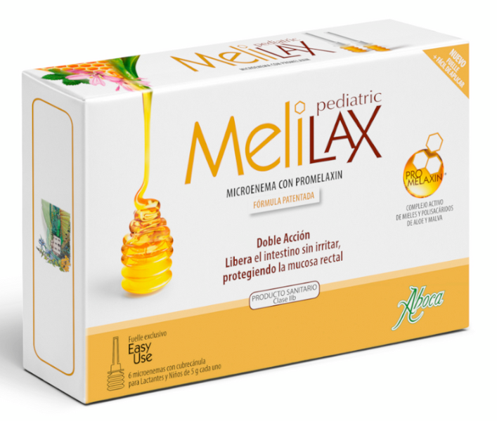 Aboca Melilax Pediatric Estreñimiento 6 Microenemas