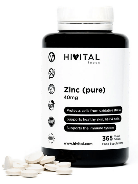Hivital Zinc Puro 365 Comprimidos 40 Mg