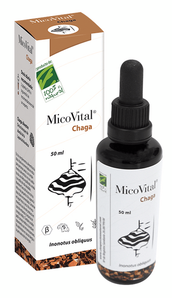 100% Natural Carbón/Violeta 10 X Micovital Chaga 50 Ml - Imagen 3