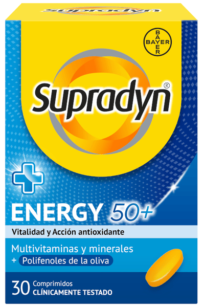 Supradyn Energy 50+ Vitaminas, Minerales y Energía 30 Comprimidos