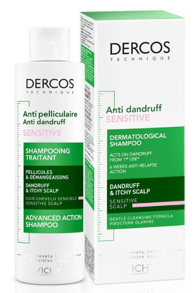 Vichy Dercos Champú Anticaspa Sensitive sin Sulfatos 2x200 ml
