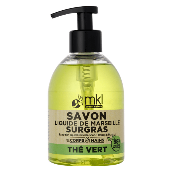 Savon Liquide de Marseille Surgras Thé Vert 300ml 2