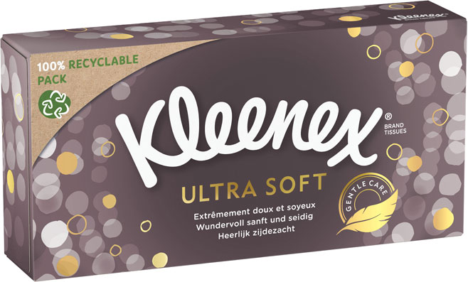 Caja Pañuelos Kleenex Ultrasoft 64 Unidades