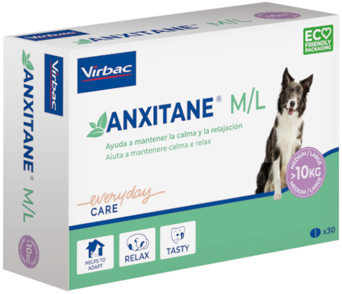 Virbac Anxitane M/L (+10kg) 30 Comprimidos