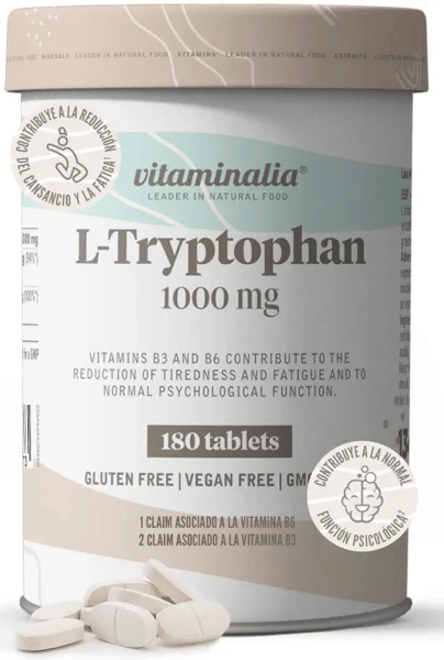 Vitaminalia L-Triptófano 1000mg + Vit. B6 y B3 180 Comprimidos