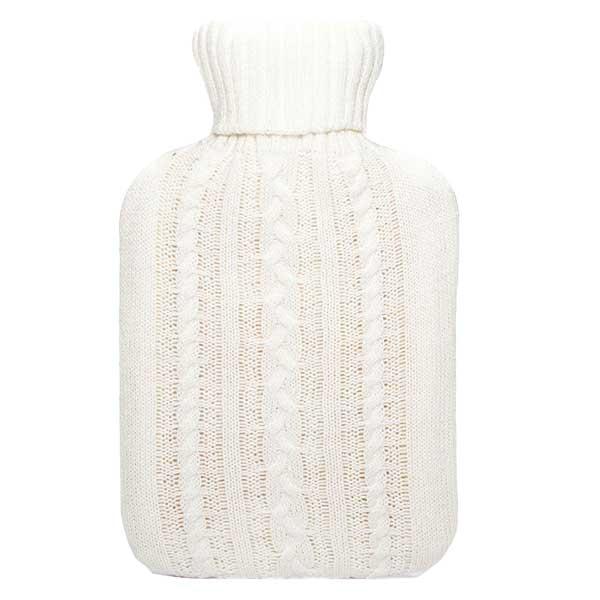 Bouillotte Tricot Crème 1,8L