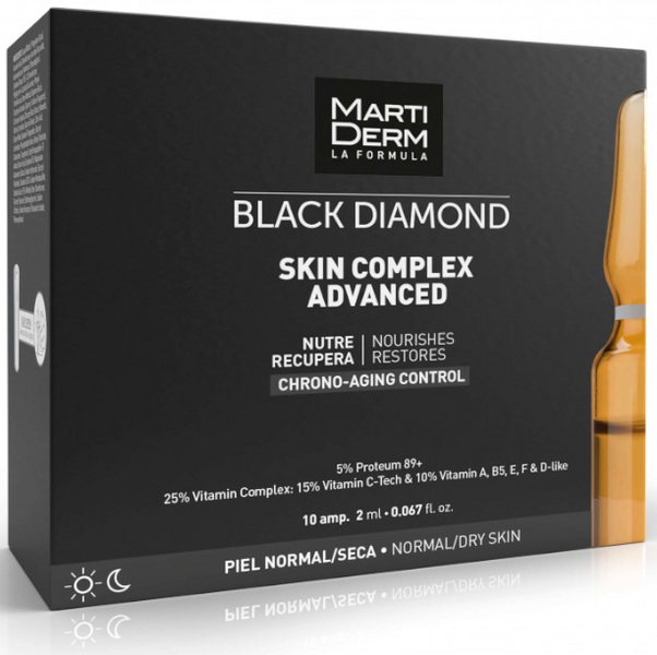 MartiDerm Black Diamond Skin Complex Advanced 10 Ampollas