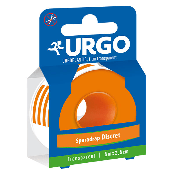 UrgoPlastic Sparadrap Transparent Rouleau 5m x 2,5cm 3