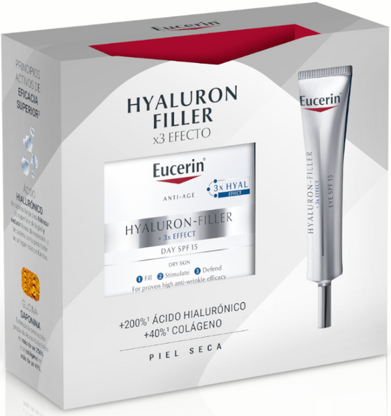 Eucerin Hyaluron-Filler Piel Seca 50ml + Contorno Ojos 15ml