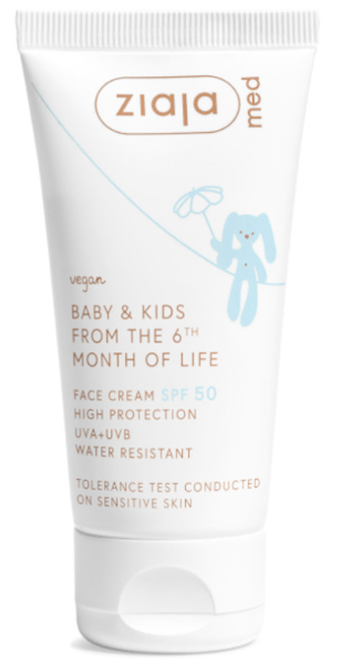 Ziaja Med Baby & Kids Crema Facial SPF50 Resistente al Agua 50 ml