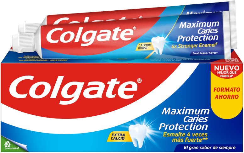 Colgate Protección Caries Pasta De Dientes Con Calcio 2x75 Ml