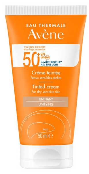 Avene Crema/Azul 5 X Solar Con Color Spf50+ Luz Unificante 50 Ml De - Imagen 4