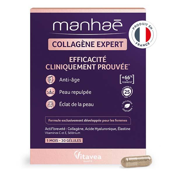 Manhaé Collagène Expert Anti-Âge Peau Repulpée Eclat de la Peau 30 gélules 5