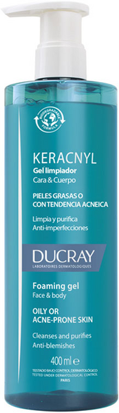 Ducray Keracnyl Gel Limpiador 400ml